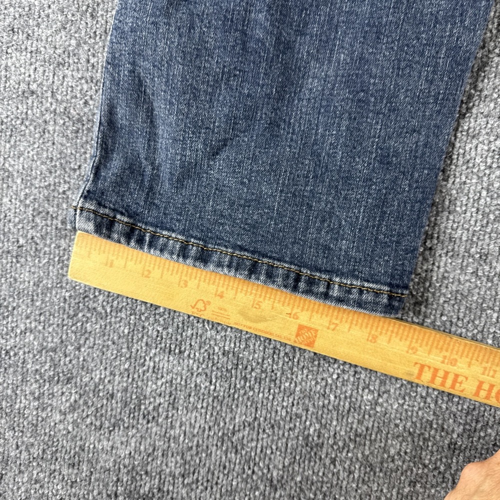 Men's Denizen from Levi's 218 Straight Distressed Blue Denim Jeans 38x 30 - Picture 11 of 13